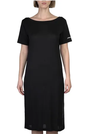hinnominate Sukienki, Kobieta, Czarny, S, Elegancka sukienka z wycięciem na plecach w kolorze czarnym