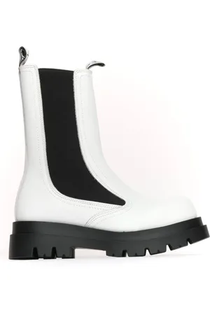 Cult Buty, Kobieta, Biały, 41 EU, Wysokie Chelsea Buty na koturnie