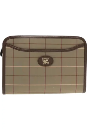 Burberry Pre-owned, Kobieta, brązowy, ONE SIZE, Pre-owned Canvas clutches