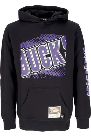Mitchell & Ness Bluzy, Mężczyzna, Czarny, S, Bluza NBA Big Face Czarna