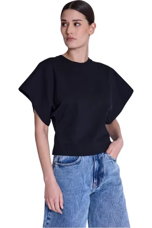 Berenice Koszulki, Kobieta, Czarny, L, T-shirt Edena | T-shirt czarny styl kimono