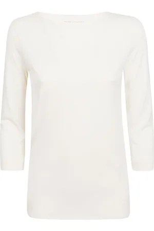 Majestic Koszulki, Kobieta, Beżowy, S, Bawełna, Beżowe T-shirty i Pola Lyocell Bawełna