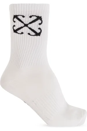 OFF-WHITE Bielizna, Mężczyzna, Biały, M, Bawełna, Bawełniane Skarpety