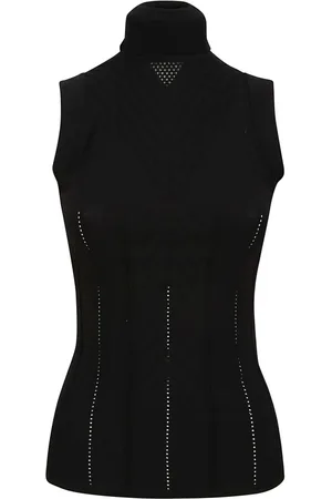 High Koszulki, Kobieta, Czarny, L, Nylon, Top Czarny