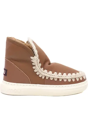 Mou Buty, Kobieta, brązowy, 39 EU, Cognac Skórzane Sneakersy