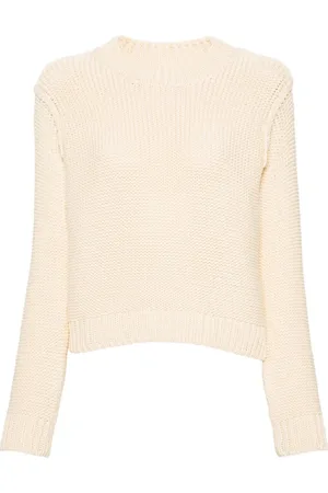 A.P.C. Swetry, Kobieta, Biały, L, Bawełna, Beżowy Sweter z Bawełnianym Włóknem
