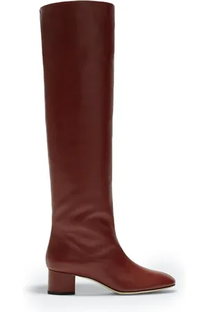 Aeyde Buty, Kobieta, Czerwony, 37 EU, Rdzawy Skórzane Wysokie Obcas