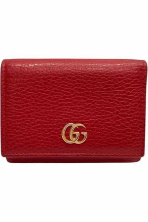 Gucci Pre-owned, Kobieta, Czerwony, ONE SIZE, Skóra, Pre-owned skórzane portfele