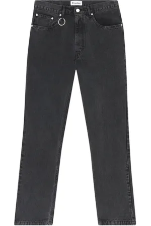 Etudes Jeansy, Mężczyzna, Czarny, L, Denim, Czarne Wyprane Dżinsy Slim-Fit