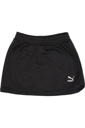 PUMA Spódnice, Kobieta, Czarny, XS, Czarna Spódnica A-line Krótka Lekka Tkanina