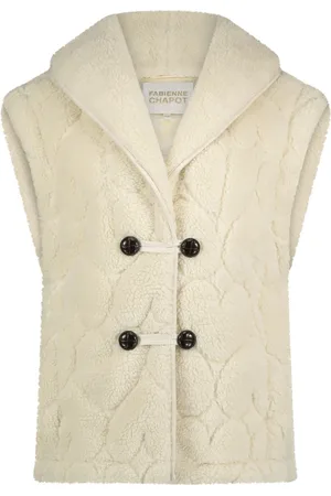 Fabienne Chapot Kurtki, Kobieta, Beżowy, M/L, Poliester, Merlin Gilet