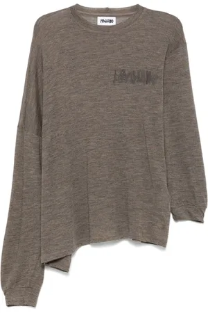 MAGLIANO Swetry, Mężczyzna, Szary, S, Twisted Tee Signature Styl Koszulka