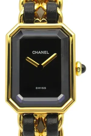 CHANEL Pre-owned, Kobieta, Czarny, ONE SIZE, Pre-owned Leather watches