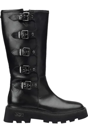 Cult Buty, Kobieta, Czarny, 37 EU, Czarne Skórzane Modne Buty
