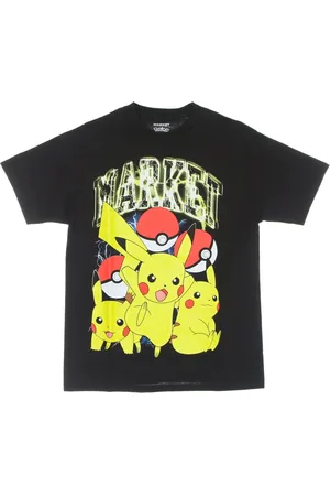 MARKET Koszulki, Mężczyzna, Czarny, L, Pikachu Elektryczny T-shirt