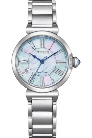Citizen Akcesoria, Kobieta, Szary, ONE SIZE, Zegarek Eco Drive z Diamentem