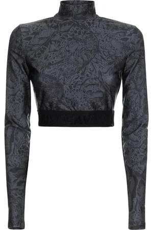 Roberto Cavalli Koszulki, Kobieta, Szary, L, Koszulki i Pola