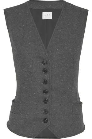 MVP Wardrobe Kurtki, Kobieta, Szary, S, Wełna, Fury Gilet