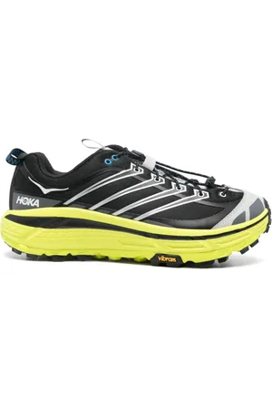 Hoka One One Buty, Mężczyzna, Wielobarwność, 41 EU, Czarne Sneakersy z Siateczką i Elementami Odblaskowymi