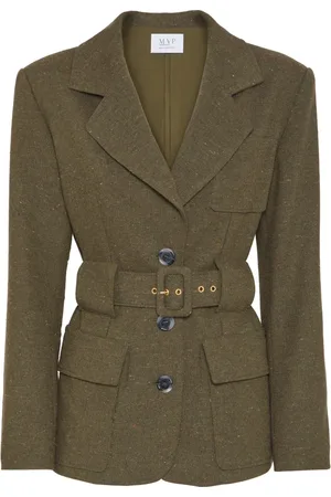 MVP Wardrobe Kurtki, Kobieta, Zielony, M, Wełna, Fury Fitted Jacket