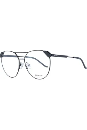 ANA HICKMANN Akcesoria, Kobieta, Czarny, ONE SIZE, Czarne Okulary Optyczne Aviator z Metalu