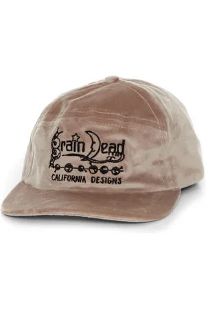 Brain Dead Akcesoria, Mężczyzna, Różowy, ONE SIZE, Zakrzywiony panel czapki z logo