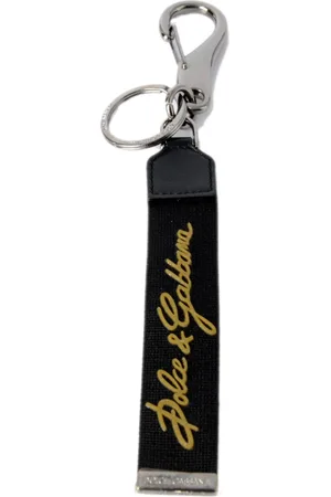 Dolce & Gabbana Akcesoria, Mężczyzna, Żółty, ONE SIZE, Męski Uchwyt na Klucze