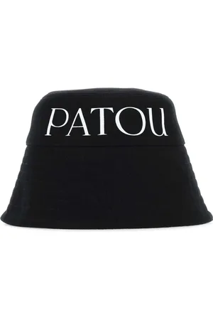 Patou Akcesoria, Kobieta, Czarny, L, Czarna czapka z płótna Stylowa moda