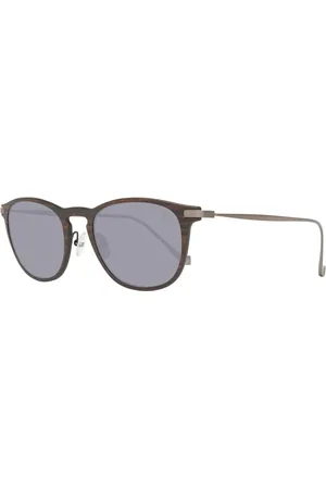Hackett Akcesoria, Mężczyzna, brązowy, ONE SIZE, Okulary przeciwsłoneczne z drewna i metalu z tarczą