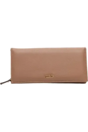 Poche Paris Akcesoria, Kobieta, brązowy, ONE SIZE, Elegancki Portfel Skórzany