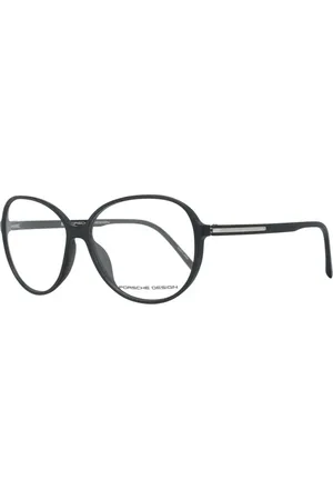 Porsche Design Akcesoria, Kobieta, Czarny, ONE SIZE, Czarne okrągłe oprawki optyczne z plastikowymi soczewkami