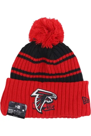 New Era Akcesoria, Mężczyzna, Wielobarwność, ONE SIZE, NFL Atlanta Falcons Pom Pom Beanie