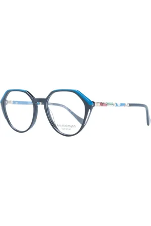 ANA HICKMANN Akcesoria, Kobieta, Czarny, ONE SIZE, Czarne Okulary Optyczne z Acetatową Ramą dla Kobiet