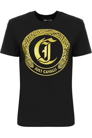 Roberto Cavalli Koszulki, Kobieta, Czarny, XL, Koszulki i Polosy