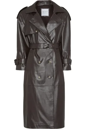 MVP Wardrobe Płaszcze, Kobieta, brązowy, XS, Poliester, Spirit Trench
