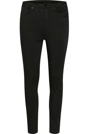 Kaffe Jeansy, Kobieta, Czarny, 3XL, Czarne Dżinsy Slim Fit High Waist