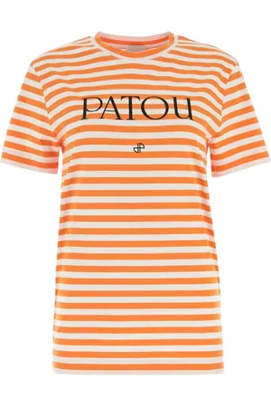 Patou Koszulki, Kobieta, Wielobarwność, XS, Haftowany bawełniany t-shirt