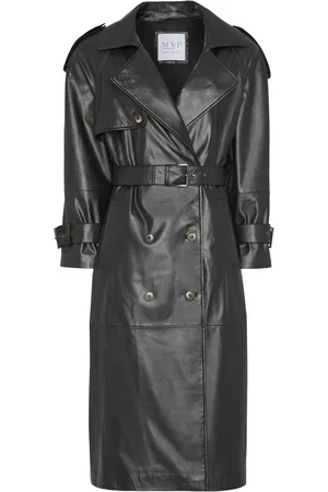 MVP Wardrobe Płaszcze, Kobieta, Czarny, M, Poliester, Spirit Trench