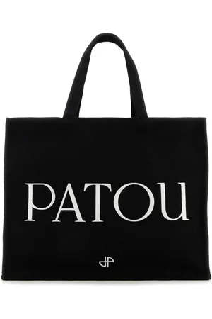 Patou Torebki, Kobieta, Czarny, ONE SIZE, Stylowa Czarna Bawełniana Torba
