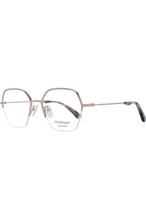 ANA HICKMANN Akcesoria, Kobieta, Różowy, ONE SIZE, Różowe złoto Półramkowe Okulary Demo