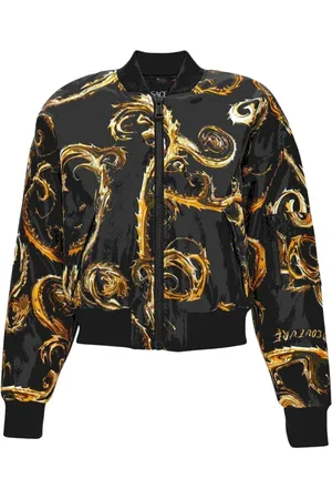VERSACE Kurtki, Kobieta, Czarny, L, Płaszcze