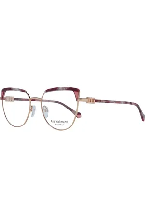 ANA HICKMANN Akcesoria, Kobieta, Czerwony, ONE SIZE, Czerwone Metalowe Oprawki Optyczne Cat Eye