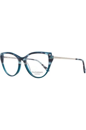 ANA HICKMANN Akcesoria, Kobieta, Niebieski, ONE SIZE, Niebieskie Okulary Optyczne z Motywem Motyla