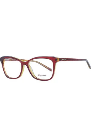 ANA HICKMANN Akcesoria, Kobieta, Czerwony, ONE SIZE, Czerwone Okulary Optyczne z Acetatową Ramką