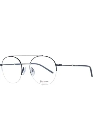 ANA HICKMANN Akcesoria, Kobieta, Czarny, ONE SIZE, Czarne Metalowe Okulary Optyczne Aviator