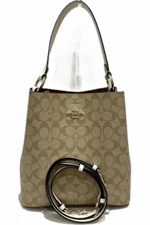Coach Pre-owned, Kobieta, Beżowy, ONE SIZE, Pre-owned Canvas handbags