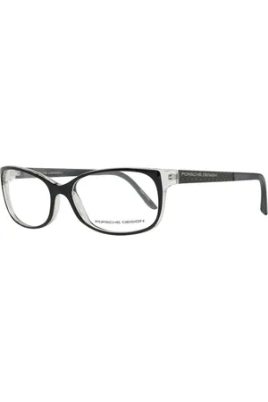 Porsche Design Akcesoria, Kobieta, Czarny, ONE SIZE, Czarne Okulary Optyczne w Kształcie Prostokąta dla Kobiet