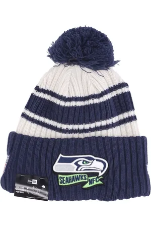 New Era Akcesoria, Mężczyzna, Wielobarwność, ONE SIZE, Seahawks Pom Pom Beanie Hat