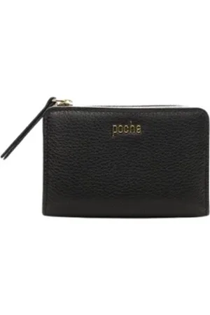 Poche Paris Akcesoria, Kobieta, Czarny, ONE SIZE, Elegancki Portfel Skórzany