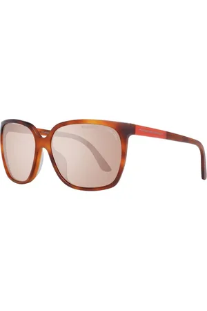 Porsche Design Akcesoria, Kobieta, brązowy, ONE SIZE, Brązowe Okulary Przeciwsłoneczne z Acetatowymi Soczewkami i Ochroną UV
